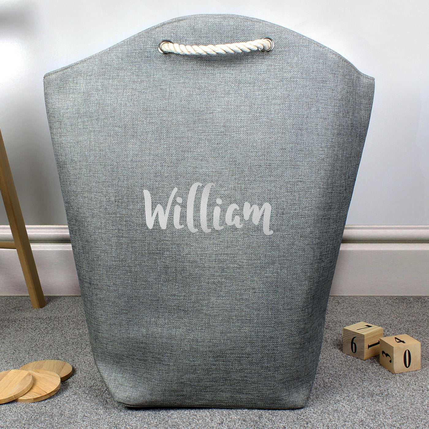 Personalised Silver Name Storage Bag - Shop Personalised Gifts