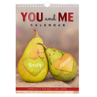 Personalised A4 Couple You And Me Calendar - Shop Personalised Gifts