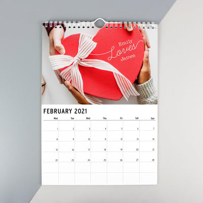 Personalised A4 Couple You And Me Calendar - Shop Personalised Gifts