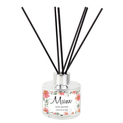 Personalised Floral Sentimental Reed Diffuser - Shop Personalised Gifts
