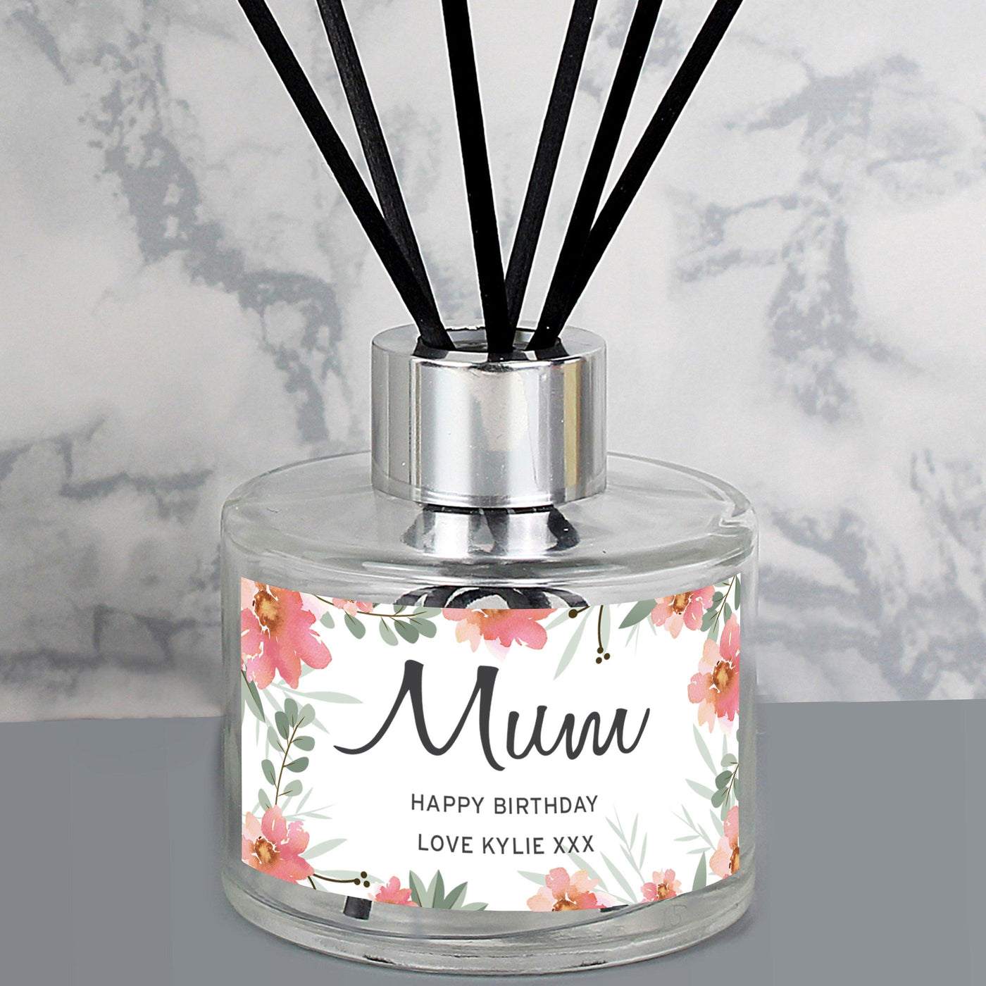 Personalised Floral Sentimental Reed Diffuser - Shop Personalised Gifts