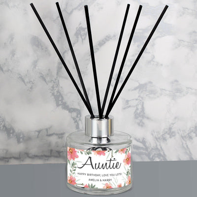 Personalised Floral Sentimental Reed Diffuser - Shop Personalised Gifts