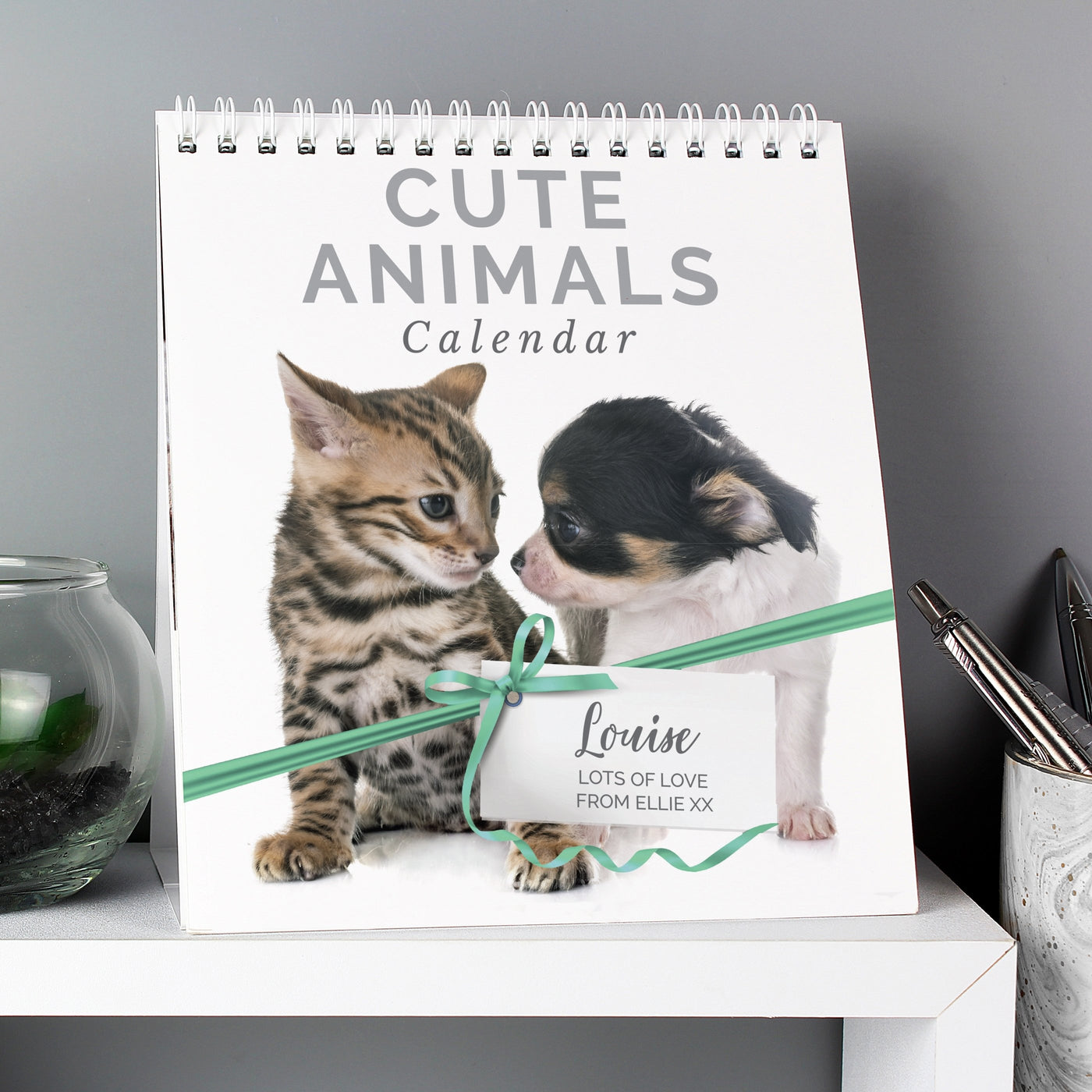 Personalised Cute Animals Desk Calendar - Shop Personalised Gifts