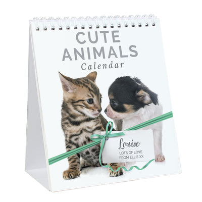 Personalised Cute Animals Desk Calendar - Shop Personalised Gifts