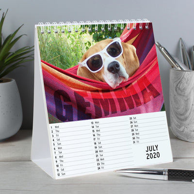 Personalised Barking Mad Dog Desk Calendar - Shop Personalised Gifts