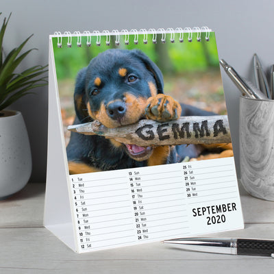 Personalised Barking Mad Dog Desk Calendar - Shop Personalised Gifts