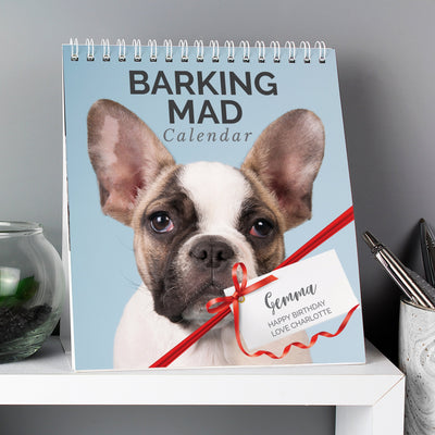 Personalised Barking Mad Dog Desk Calendar - Shop Personalised Gifts