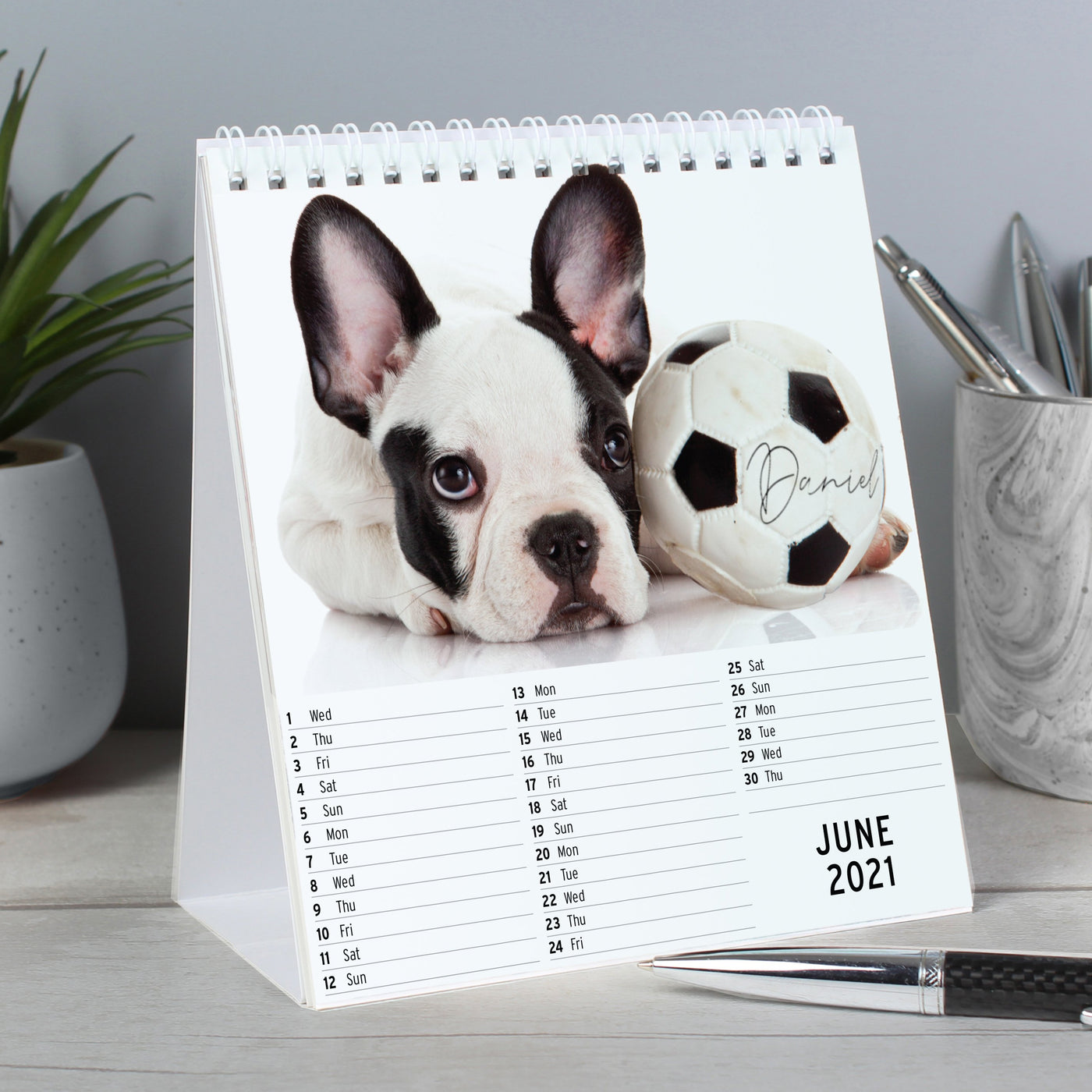 Personalised Barking Mad Dog Desk Calendar - Shop Personalised Gifts