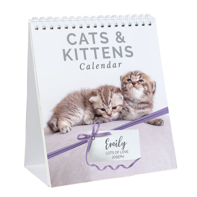 Personalised Cats and Kittens Desk Calendar - Shop Personalised Gifts