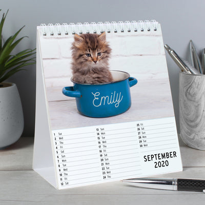 Personalised Cats and Kittens Desk Calendar - Shop Personalised Gifts