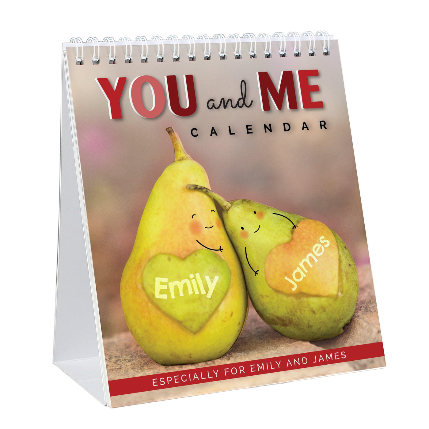 Personalised Couples Desk Calendar - Shop Personalised Gifts