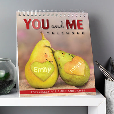 Personalised Couples Desk Calendar - Shop Personalised Gifts