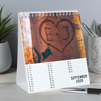 Personalised Couples Desk Calendar - Shop Personalised Gifts
