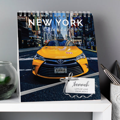 Personalised New York Desk Calendar - Shop Personalised Gifts
