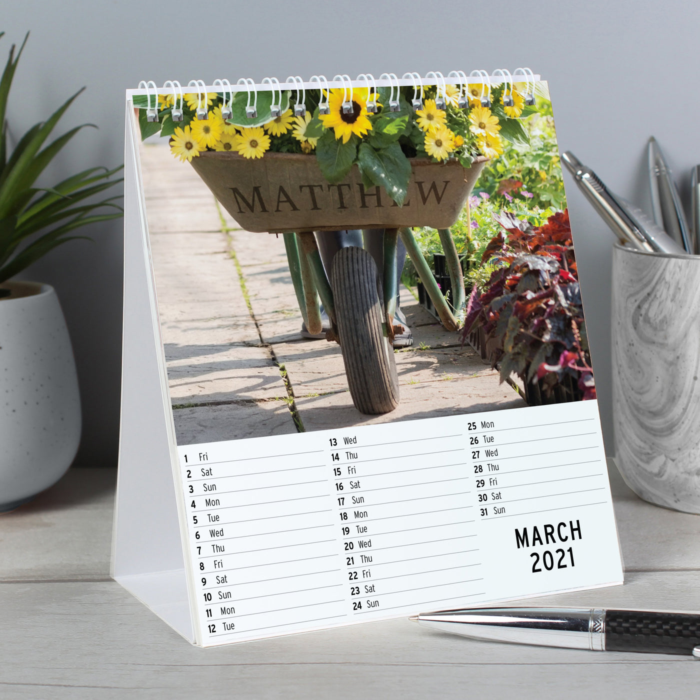 Personalised Gardening Desk Calendar - Shop Personalised Gifts