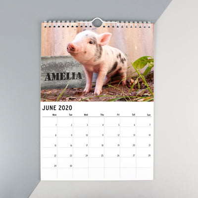Personalised A4 Cute Animals Calendar - Shop Personalised Gifts