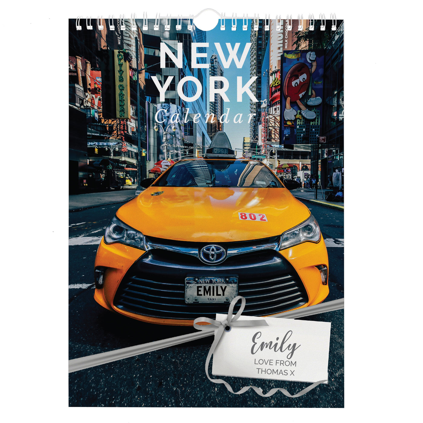 Personalised A4 New York Calendar - Shop Personalised Gifts