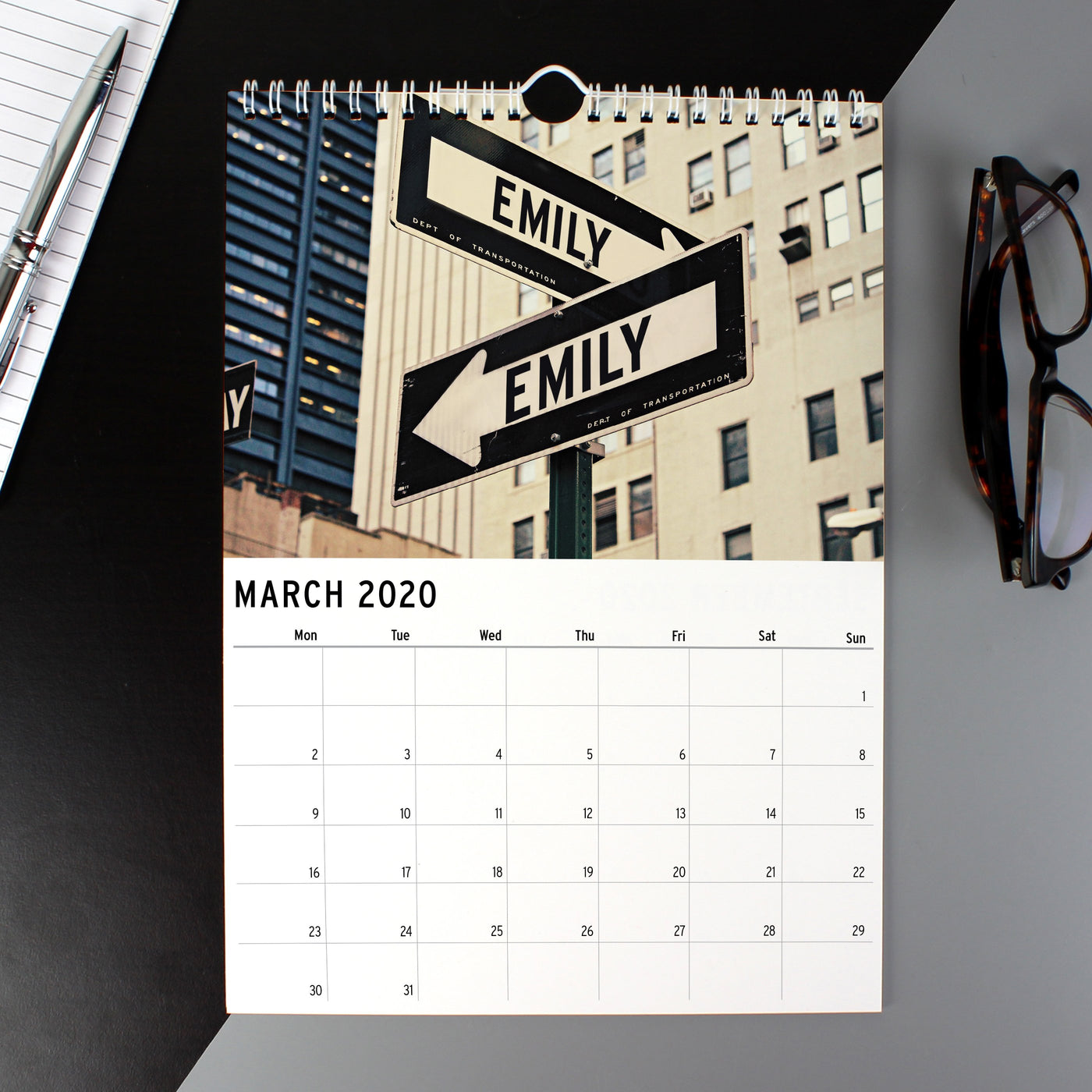 Personalised A4 New York Calendar - Shop Personalised Gifts
