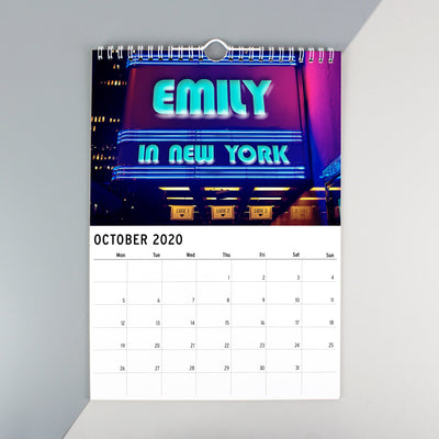 Personalised A4 New York Calendar - Shop Personalised Gifts