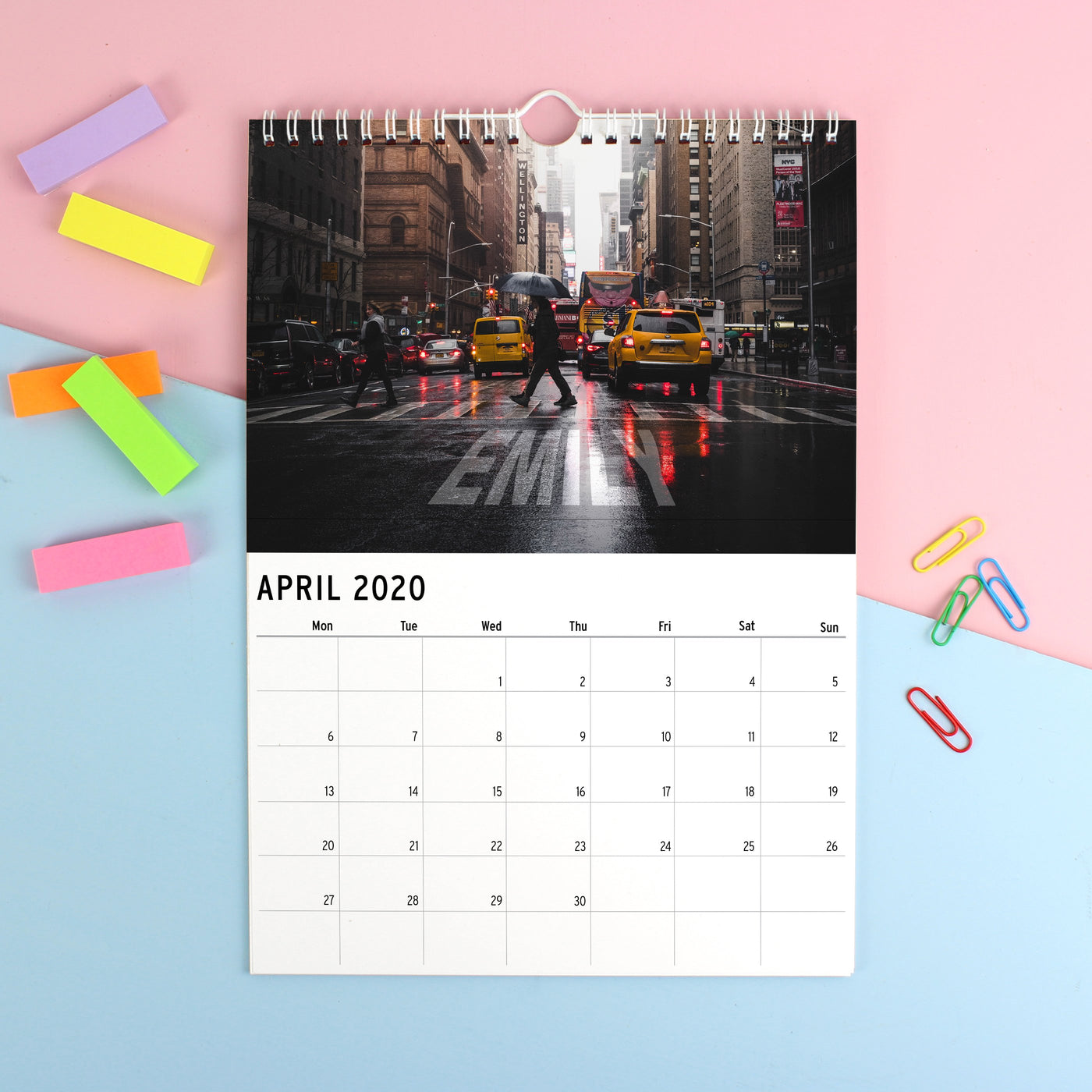 Personalised A4 New York Calendar - Shop Personalised Gifts