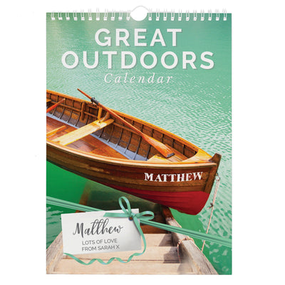 Personalised A4 Great Outdoors Calendar - Shop Personalised Gifts