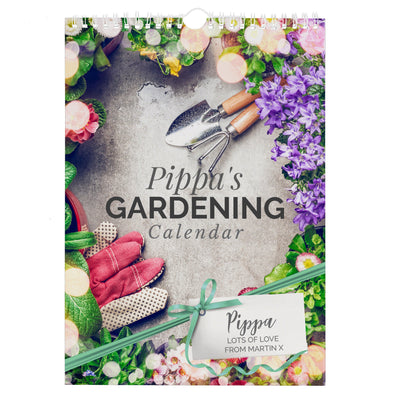 Personalised A4 Gardening Calendar - Shop Personalised Gifts