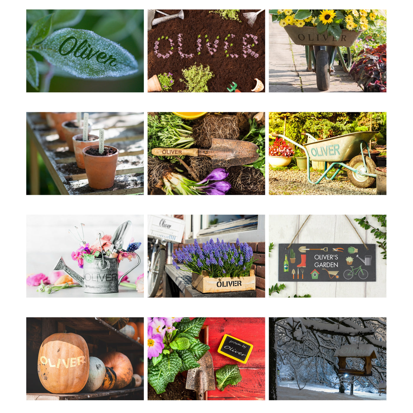 Personalised A4 Gardening Calendar - Shop Personalised Gifts