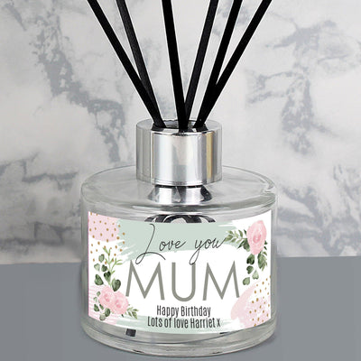 Personalised Abstract Rose Reed Diffuser - Shop Personalised Gifts