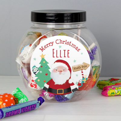 Personalised Santa Sweet Jar - Shop Personalised Gifts