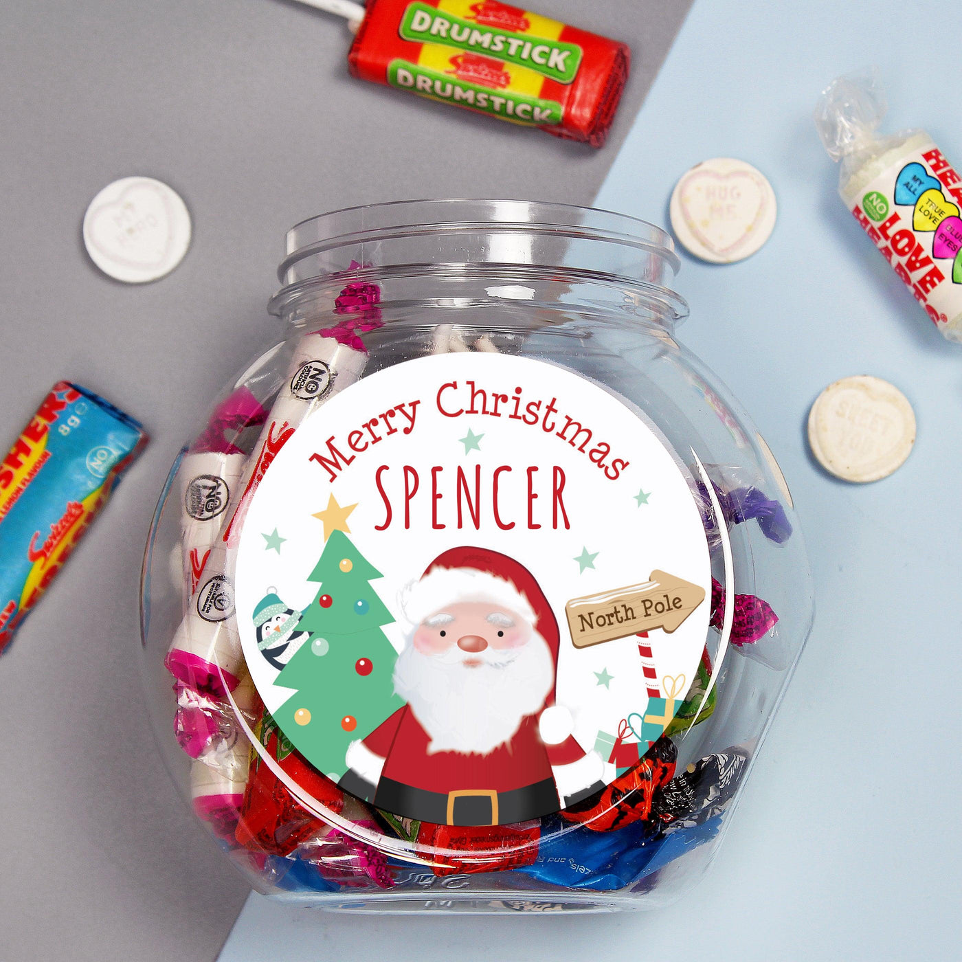 Personalised Santa Sweet Jar - Shop Personalised Gifts