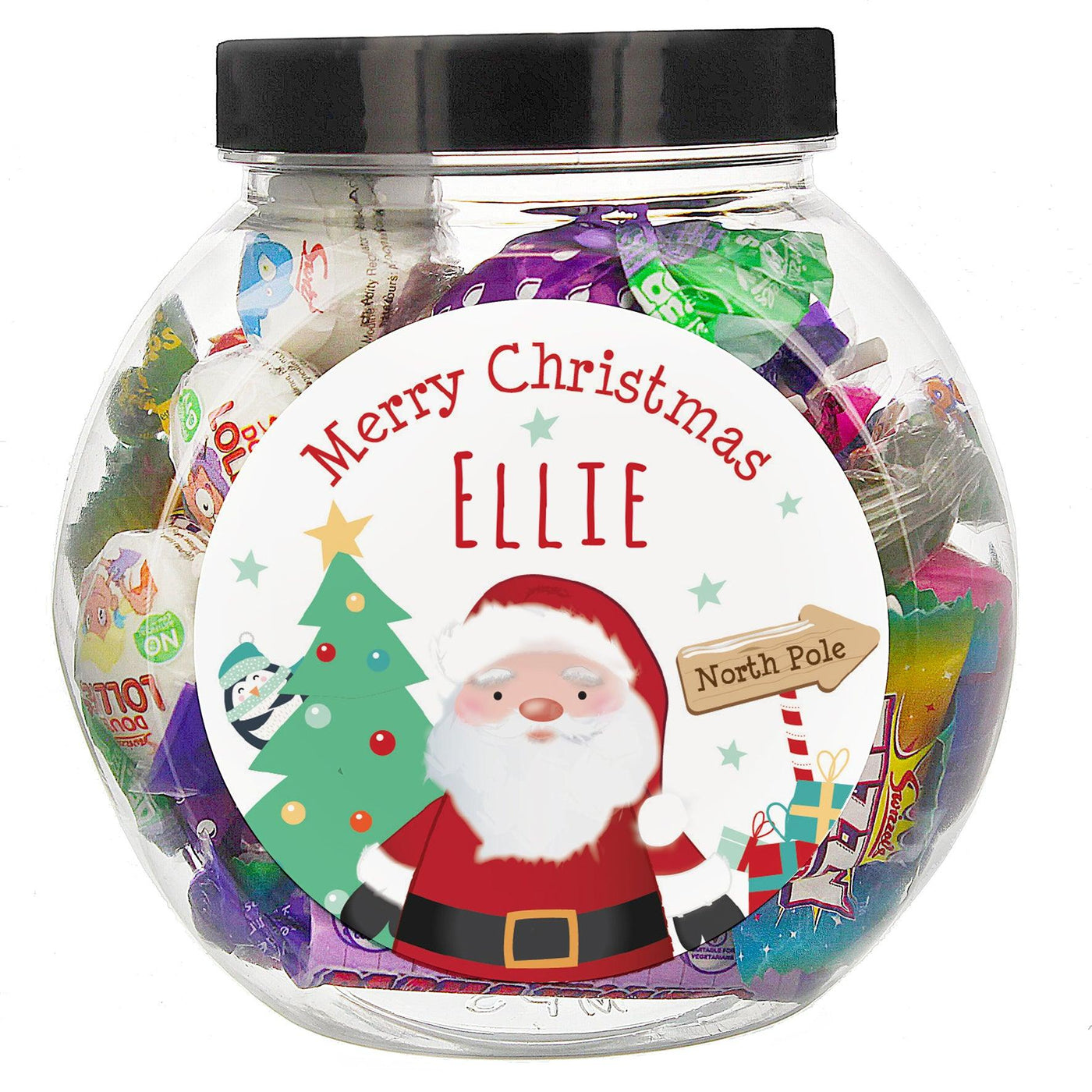 Personalised Santa Sweet Jar - Shop Personalised Gifts