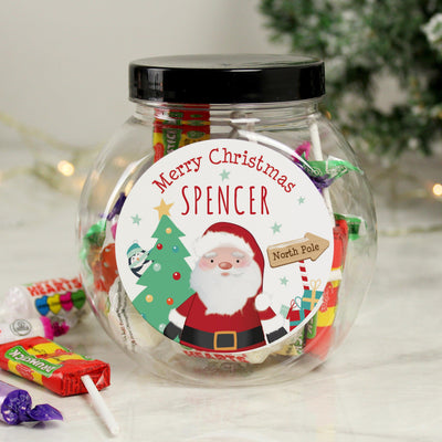 Personalised Santa Sweet Jar - Shop Personalised Gifts