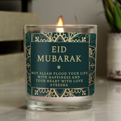 Personalised Eid Jar Wax Candle - Shop Personalised Gifts