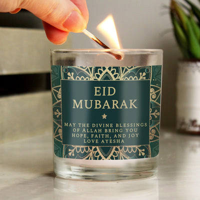 Personalised Eid Jar Wax Candle - Shop Personalised Gifts