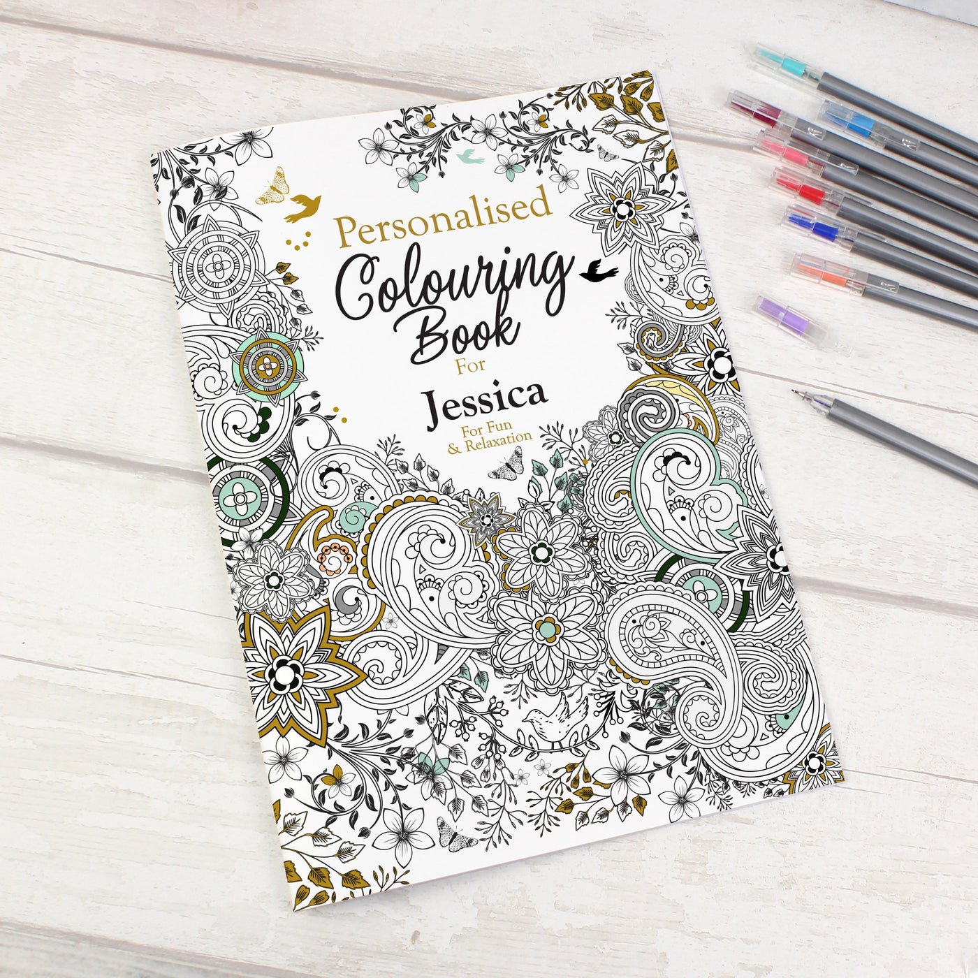 Personalised Botanical Colouring Book - Shop Personalised Gifts