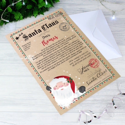 Personalised Santa Claus Letter Christmas Letter For Children - Shop Personalised Gifts