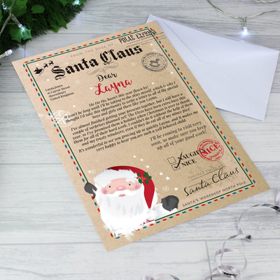 Personalised Santa Claus Letter Christmas Letter For Children - Shop Personalised Gifts