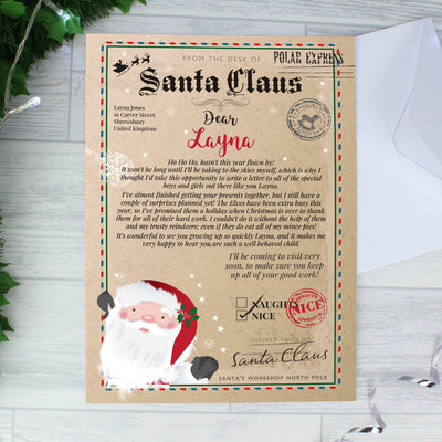 Personalised Santa Claus Letter Christmas Letter For Children - Shop Personalised Gifts