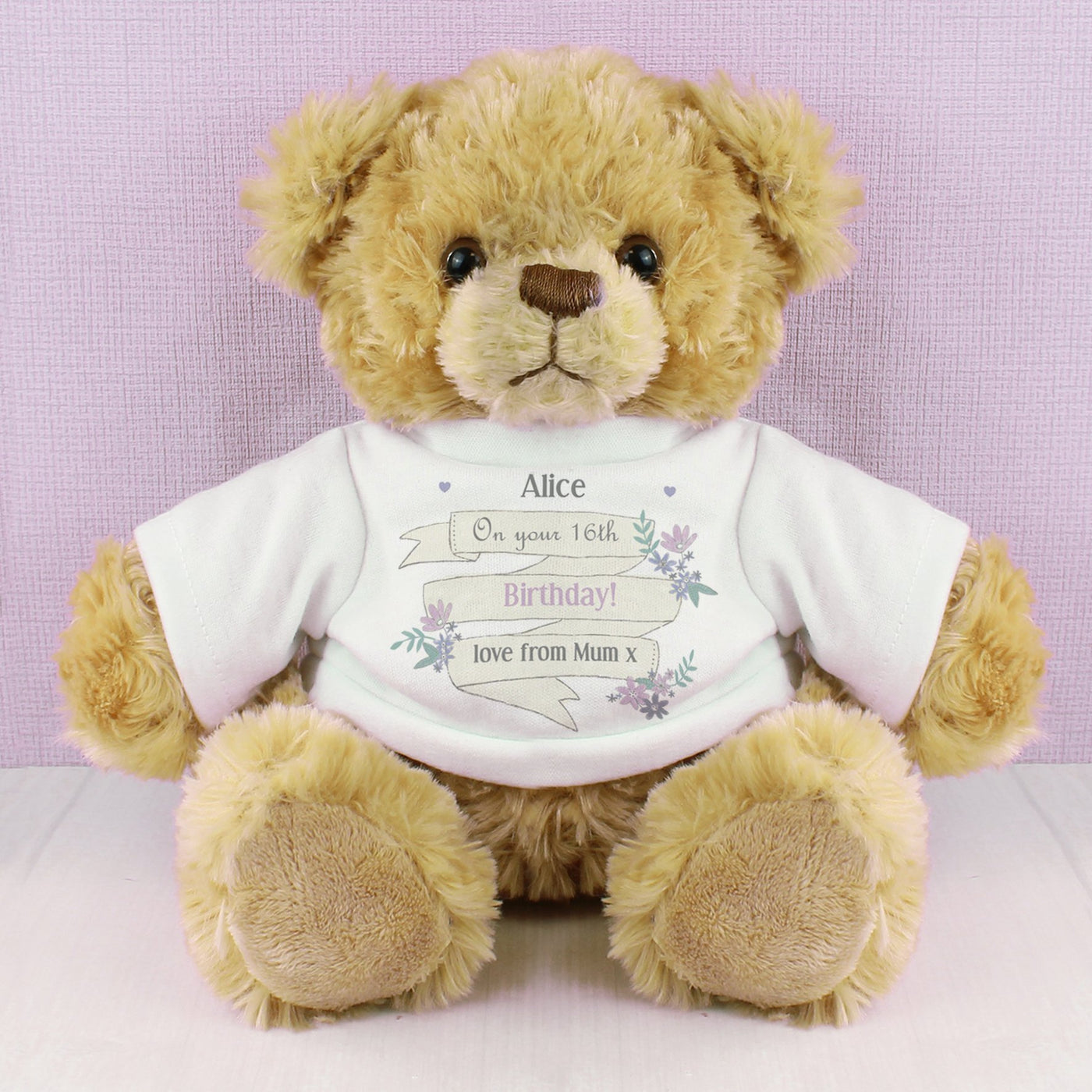 Personalised Garden Bloom Message Teddy Bear - Shop Personalised Gifts