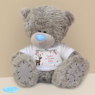 Personalised Me To You Christmas Teddy Bear with Reindeer T-Shirt - Shop Personalised Gifts