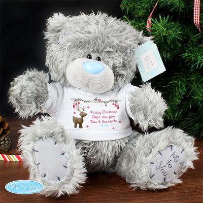 Personalised Me To You Christmas Teddy Bear with Reindeer T-Shirt - Shop Personalised Gifts