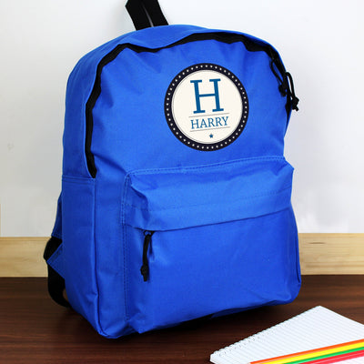 Personalised Star Name Blue Backpack - Shop Personalised Gifts