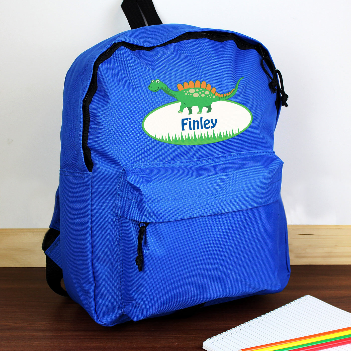 Personalised Dinosaur Blue Backpack - Shop Personalised Gifts