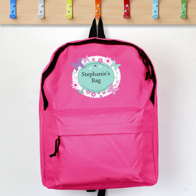 Personalised Butterfly Pink Backpack - Shop Personalised Gifts