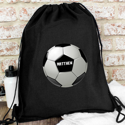 Personalised Football Black Swim & Kit Bag - Shop Personalised Gifts