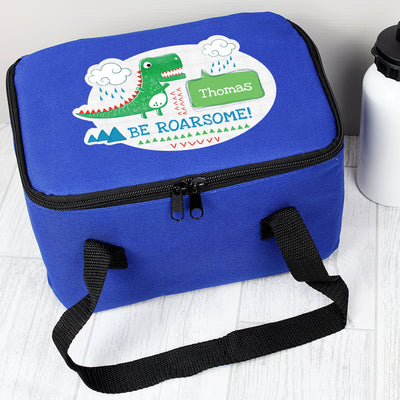 Personalised 'Be Roarsome' Dinosaur Insulated Lunch Bag - Shop Personalised Gifts
