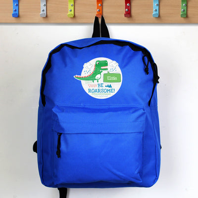 Personalised 'Be Roarsome' Dinosaur Backpack - Shop Personalised Gifts