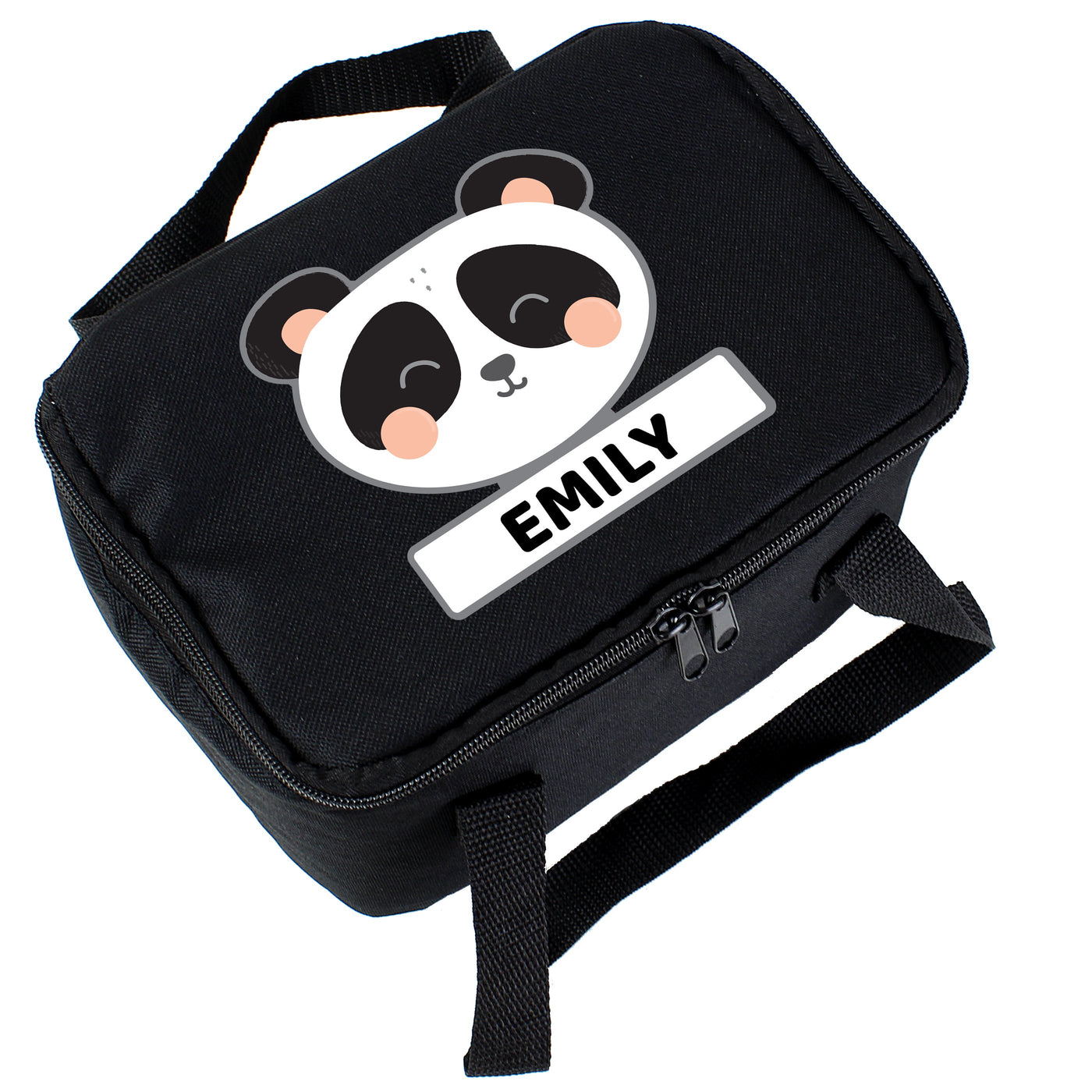Personalised Panda Black Insulated Lunch Bag - Shop Personalised Gifts