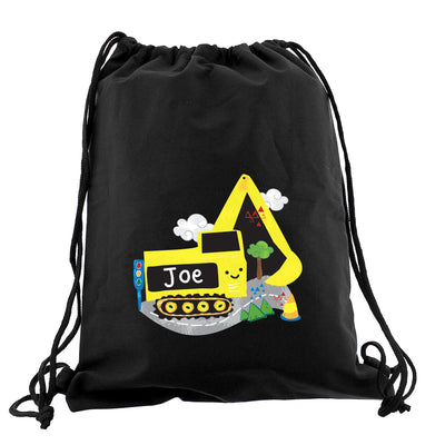 Personalised Digger Black Swim & Kit Bag - Shop Personalised Gifts