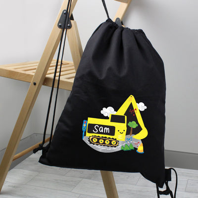 Personalised Digger Black Swim & Kit Bag - Shop Personalised Gifts